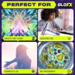 GloFX 7.5-inch Purple Liquid Kaleidoscope Tube - Colorful Kaleidoscopes for Adults, Flow Toys Rave Glitter Wands - Sensory Glitter Wands and Rave Toys - Image 5