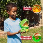 JOYIN Dinosaur Bubble Machine, Bubble Machine Gun Blower with Solutions for Kids, Summer Outdoor Indoor Toy, Dinosaur Party Favor, Kids Birthday Gift (Green) - Image 4