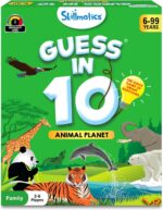 Skillmatics Guess in 10 Animal Planet, Easter Basket Stuffers, Perfect for Boys, Girls, Kids, Teens, Adults Who Love Animals, Animal Card Games, Travel Games, Gifts for Ages 6, 7, 8, 9, 10, and Up