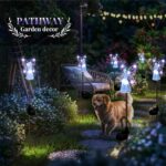 GIGALUMI Solar Angel Garden Stake Lights - 2 Pack Angel Solar Lights Outdoor Garden, Eternal Light Angel with 7 LEDs for Cemetery Grave Decorations, Memorial Gift, Christmas Yard Art, Sympathy Gifts - Image 2
