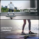 Sportneer Balance Board - 7 Modes Wobble Board with Adjustable Stoppers - Exercise Balancing Stability Trainer for Improve Balance, Surf Trainer & Physical Therapy - Roller and 2.8'' Ball Included - Image 4