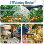 2 Gallon Watering Can, Outdoor Watering Can for Plants, Garden Water Can with Removable Long Spout and Stainless Steel Sprinkler Head, Large Water Can for Greenhouse Flowers Plants (Dark Blue) - Image 4
