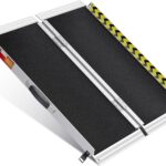 VNN Portable Wheelchair Ramp 3FT, Non-Slip Aluminum Folding Handicap Ramp, Door Threshold Wheelchair Ramps for Home, Wheel Chair Ramp for Home Steps, Doorways, Curbs, Stairs