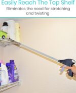 Vive Suction Cup Grabber Reacher 32" - Elderly Grab It Reaching Pickup Tool Heavy Duty for Seniors - Trash, Sticks, Litter Picker Upper - Extra Long Reach Handle & Handy Extension Arm Claw - Image 8