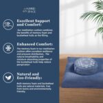Meditation Cushion with Washable Premium Velvet Cover,100% Memory Foam Square Floor Cushion and Buckwheat Cushion Seating for Adults and Children Sitting, Yoga, Reading - Image 4