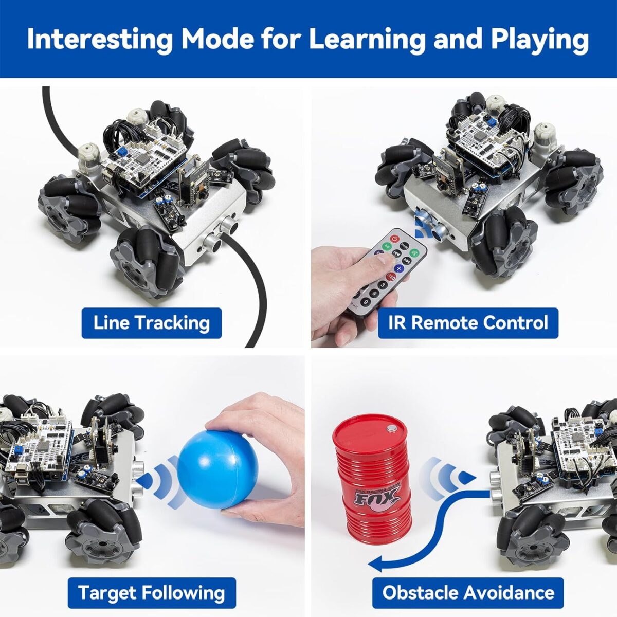 SunFounder Smart Robot Car Kit Compatible with Arduino UNO R3, FPV, ESP32 CAM, APP Romote Control, Educational Toy Robotic Kit for Teens and Adults - Image 4