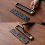 Incense Holder for Sticks，Ceramic Insence-Stick Holder Ash Catcher，Incense Holder Timkburner for Meditation Yoga Spa Room Decor - Image 9