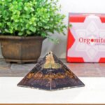 Orgonite Crystal Triple Protection Orgone Pyramid with Black Tourmaline, Tiger Eye and Hematite Crystal – Flower of Life Pyramid for Spiritual Healing, Meditation, Yoga, Reiki Gift, Office, Home Décor - Image 9