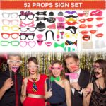 Bulk Opulent Photo Booth Props Set for Adult, Novelty Funny Hats and Glasses, Colorful Wig, Inflatable, Phtot Booth Props Kit for Graduation, Wedding, Birthday, Bachelorette and All Occasions - Image 5