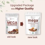 Micro Ingredients Organic Mega Mushroom 10 in 1 Complex Formula Powder for Immune System Booster, 10 Ounce (284 Days Supply), Chaga, Lions Mane, Cordyceps, Reishi & More, Filler Free, Vegan - Image 4