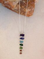 YoTreasure Chakra Healing Gemstone Solid 925 Sterling Silver Chain Pendant Necklace Jewelry - Image 3