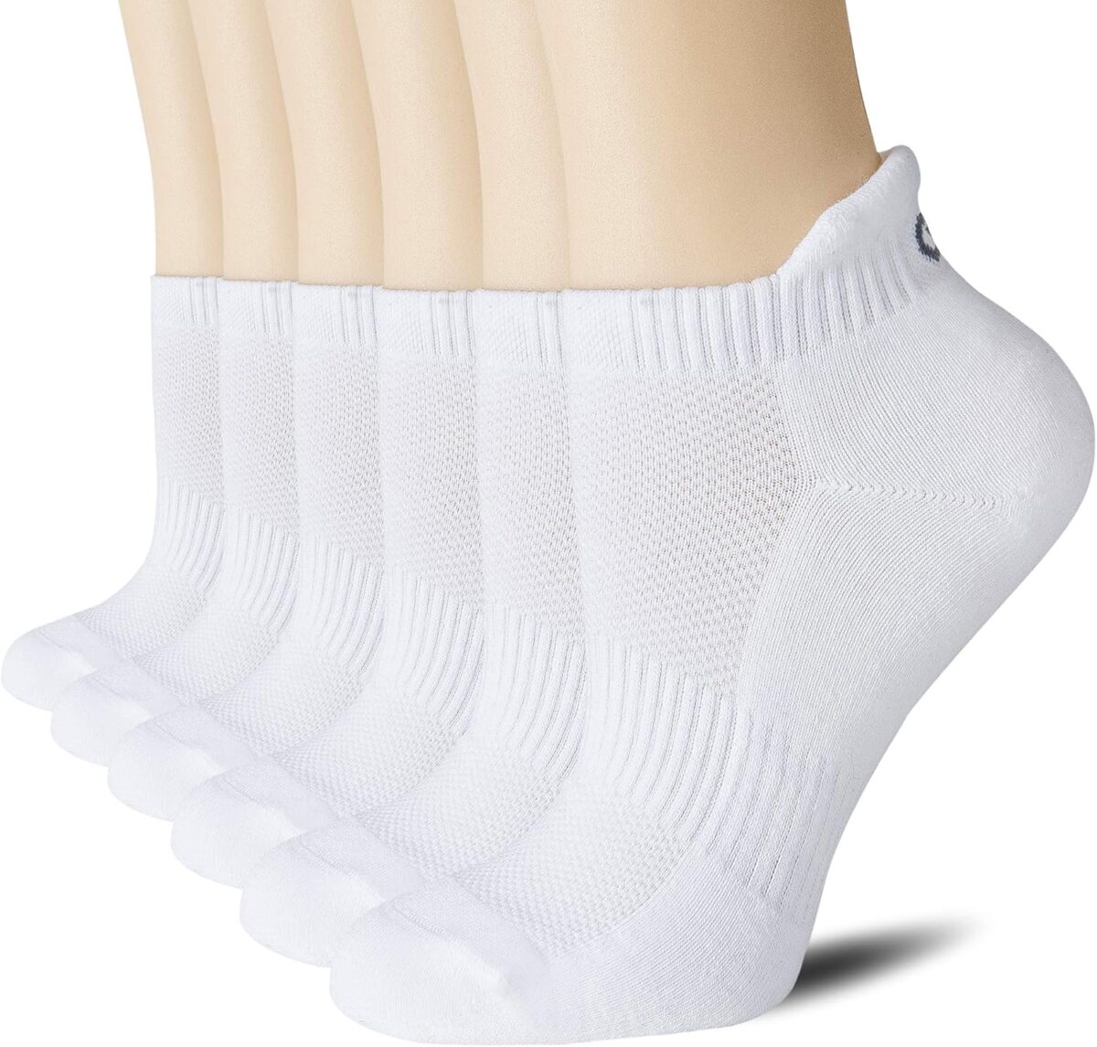 CS CELERSPORT 6 Pairs Ankle Athletic Running Socks Low Cut Sports Tab Socks for Men and Women - Image 1