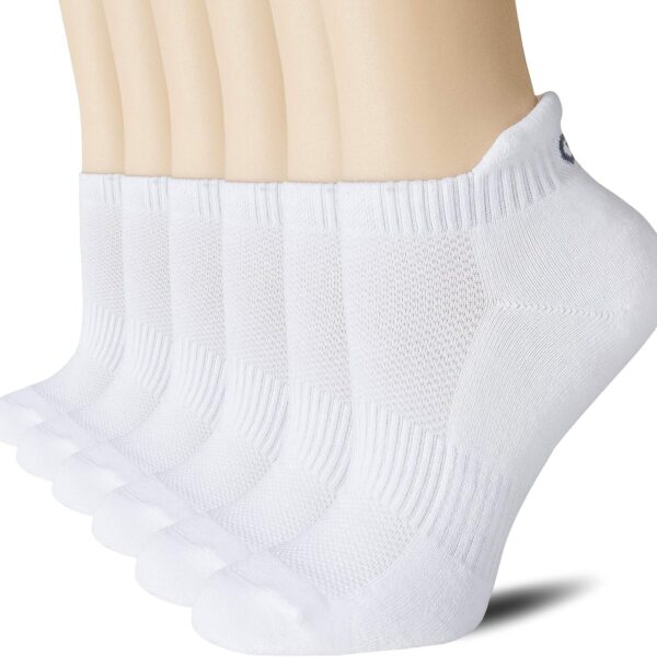 CS CELERSPORT 6 Pairs Ankle Athletic Running Socks Low Cut Sports Tab Socks for Men and Women