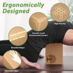 Cork Yoga Blocks 2 Pack Set, Natural Cork Soft Non-Slip Yoga Blocks, High Density & Eco Friendly Yoga Accessories for Women| Men, Ideal for Yoga, Pilates, Stretching and Toning - Image 2