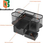 Deco Brothers Desk Organizers Pen Holder Office Caddy Storage, Black - Image 2