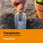 Fiskars 3-in-1 Garden Tool Set - Trowel, Transplanter, Cultivator for Gardening - Lawn and Garden Tools - Black/Orange - Image 5