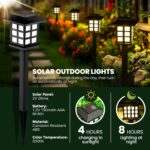 GIGALUMI Solar Outdoor Lights,12 Pack LED Solar Lights Outdoor Waterproof, Solar Walkway Lights Maintain 10 Hours of Lighting for Your Garden, Landscape, Path, Yard, Patio, Driveway - Image 6
