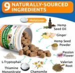 BARK&SPARK Advanced Calming Hemp Treats for Dogs - Hemp Oil + Melatonin - Anxiety Relief - Separation Aid - Stress Relief During Fireworks, Storms, Thunder - Aggressive Behavior, Barking - 60Chews - Image 4