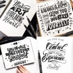 Calligraphy Pens,8 Size Calligraphy Pens for Writing,Brush Pens Calligraphy Set for Beginners, Hand Lettering Pens - Image 6
