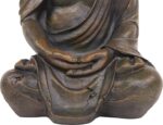 Alpine Corporation 15" Tall Indoor/Outdoor Meditating Buddha Statuary Décor - Image 11