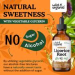 Wild & Organic Licorice Root Tincture - Digestive, Lung & Skin Support - Licorice Root Extract Liquid Drops - Vegan, Sugar & Alcohol-Free Supplement - 4 fl oz - Image 6