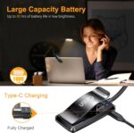Gritin 9 LED Rechargeable Book Light for Reading in Bed - Eye Caring 3 Color Temperatures,Stepless Dimming Brightness,80 Hrs Runtime Small Lightweight Clip On Book Reading Light for Studying - Image 4