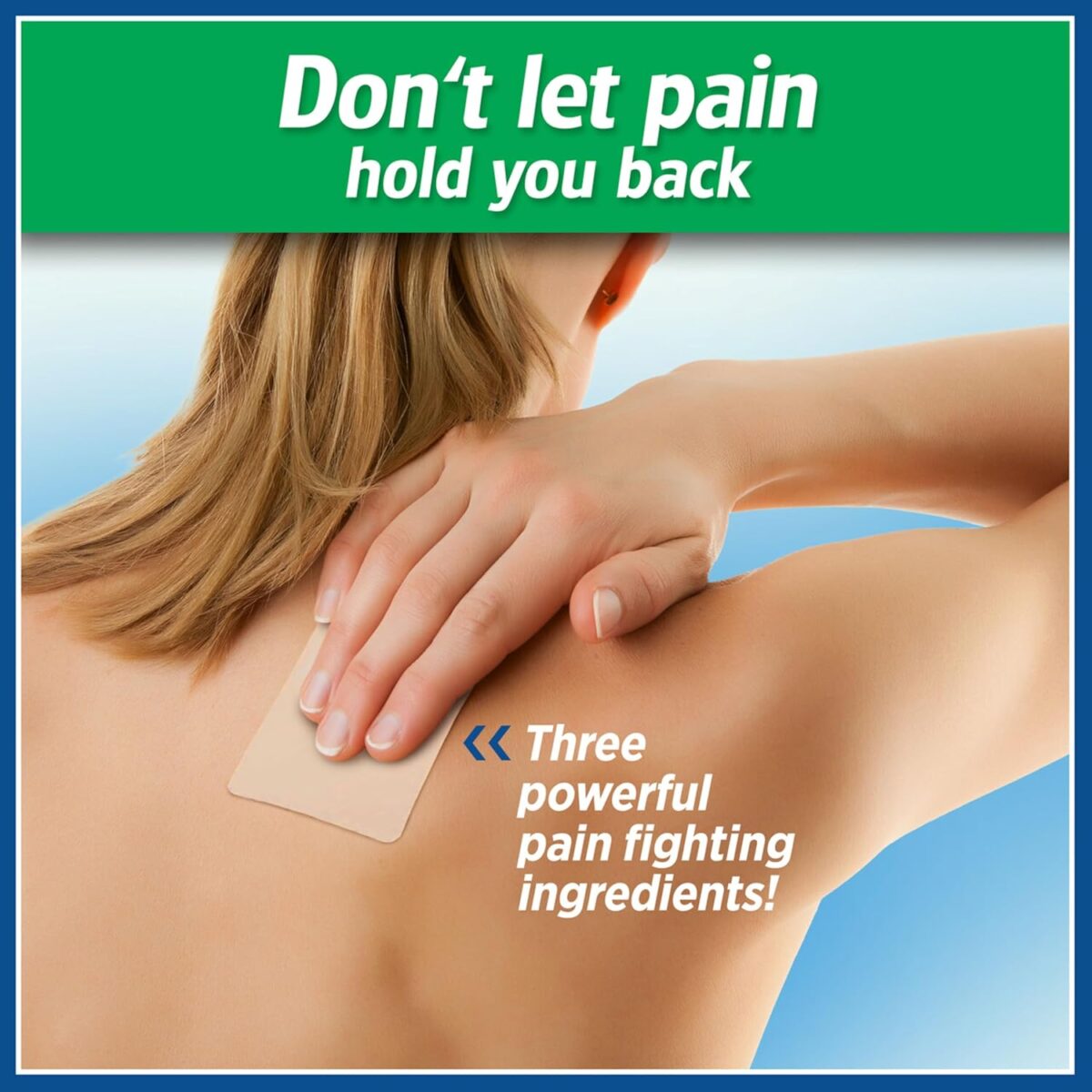 Salonpas Pain Relieving Patch for Back, Neck, Shoulder, Knee Pain and Muscle Soreness - 8 Hour Pain Relief - 60 Count - Image 2