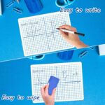 10 Pack Double-Sided XY Axis Graph Math Whiteboard Durable Dry Erase Board for Math Practicing in Classroom Math Manipulatives Grid Whiteboard for Students School Supplies - Image 6