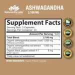 Organic Ashwagandha 2,100 mg - 100 Veggie Capsules Pure Organic Ashwagandha Powder and Root Extract - Stress Relief, Mood Enhancer - Image 2