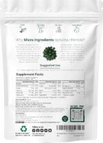 Organic Chlorella Spirulina Tablets, 3000mg Per Serving, 720 Counts, 4 Months Supply, 50/50 Blend Superfood, No Filler, No Additives, Cracked Cell Wall, Rich in Vegan Protein & Chlorophyll - Image 2