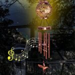 Wind Chimes for Outside 38" Hummingbird Solar Wind Chimes Outdoor Gifts for Mom Hanging Solar Lantern, Garden Decor for Patio Yard, Christmas Windchimes Outdoors Gifts for Women Grandma - Image 6