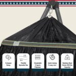 Tranquillo Uniki 3-Year Warranty Hammock Stand, Instant 30s Foldable Hammock with Stand, 550 lbs Capacity Camping Hammock for 1 Persons, Portable & Durable Premium Hammock, Black - Image 3