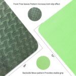 Yoga Mat 1/3 inch QMKGEC Exercise Mats 8mm TPE Non-Slip Extra Thick High-Density Eco Friendly for Yoga Workout Pilates Yoga Mats for Women Men - Image 2