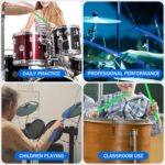 5A Nylon Drumsticks for Kids Adults: Light Durable Drum Sticks Blue Green with Anti-Slip Handles for Electronic Drums Exercise Percussion Accessories (2 Pairs) - Image 7