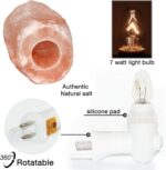 Spantik Pink Himalayan Salt Lamps - Hand Carved, Natural Night Lights for Bedrooms and Home Decor - Image 8