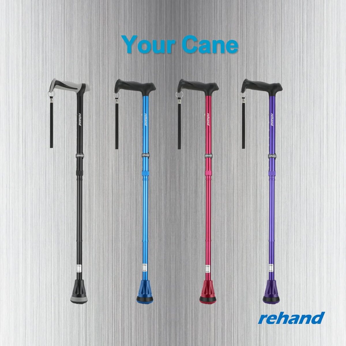 REHAND Walking Cane - Foldable, Adjustable, Collapsible Walking Canes for Men & Women, Heavy Duty All Terrain Tip, with Travel Bag | Walking Sticks for Seniors & Adults - Image 9