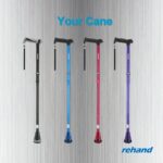 REHAND Walking Cane - Foldable, Adjustable, Collapsible Walking Canes for Men & Women, Heavy Duty All Terrain Tip, with Travel Bag | Walking Sticks for Seniors & Adults - Image 9