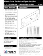 Moen Stainless Steel Wall Mounted 24-Inch Bathroom Grab Bar for Shower, Heavy Duty Hand Handle for Elderly or Handicapped with Concealed Screws, 8724 - Image 5