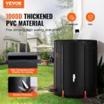 VEVOR Collapsible Rain Barrel, 53 Gallon/201 L Portable Rain Water Collection Barrel, PVC Rainwater Collection System with Spigots and Overflow Kit, Water Barrel for Garden Water Catcher - Image 2