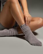 Kamo Fitness Cozy Socks 3-Pair Pack - Scrunch Long Crew Socks for Women, Soft & Breathable Boot and Slouch Socks, Size 5-9 - Image 4