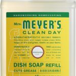 MRS. MEYER'S CLEAN DAY Liquid Dish Soap Refill, Biodegradable Formula, Honeysuckle, 48 fl. oz