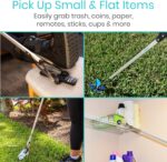 Vive Suction Cup Grabber Reacher 32" - Elderly Grab It Reaching Pickup Tool Heavy Duty for Seniors - Trash, Sticks, Litter Picker Upper - Extra Long Reach Handle & Handy Extension Arm Claw - Image 3