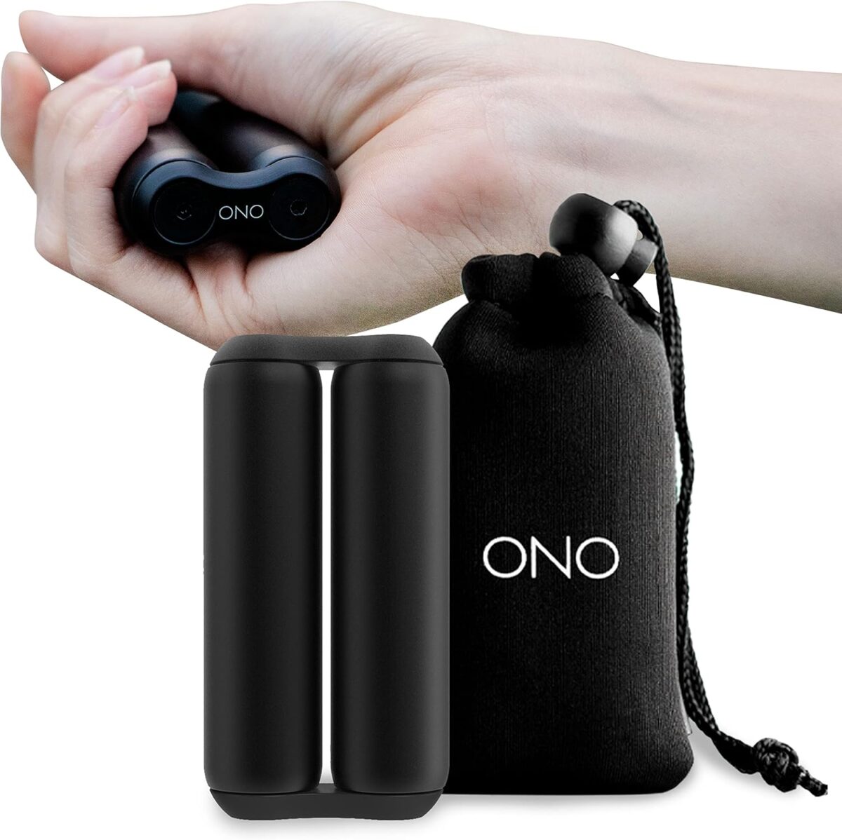ONO Roller - Handheld Fidget Toy for Adults | Help Relieve Stress, Anxiety, Tension | Promotes Focus, Clarity | Compact, Portable Design (Full Size/Aluminum, Black) - Image 1
