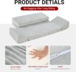 HOMBYS Meditation Cushion Foam Meditation Pillows for Sitting on Floor, Large Yoga Pillow for Adult, Meditation Mat with 2 Knee Cushions and Hip Support-3 Shapes for Different People-Supportive - Image 5