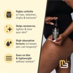 Anti-Cellulite Massage Oil, 2 Pack, Collagen and Stem Cell Skin Tightening Therapy for Women, 8 Fl Oz Each by M3 Naturals - Image 6