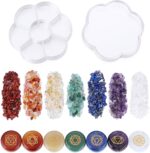 CrystalTears 7 Chakra Crystal Stones Natural Reiki Healing Crystals Gemstones with Engraved Chakra Symbol Tumbled Polished Chakra Stone Kit for Meditation Crystal Therapy Gift for Christmas - Image 4