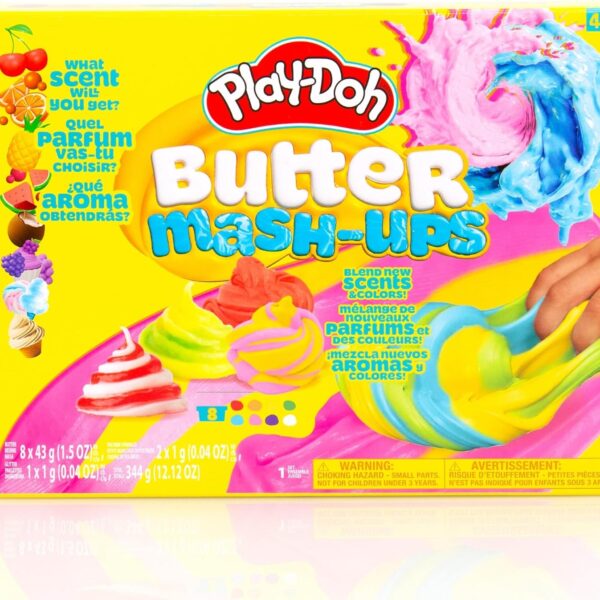 Play-Doh Scented Butter Mash-Ups, 8 Playdoh Pack, Sensory Dough, Playdoh Kit, Gifts for Kids, Popular Kids Toys, Party Favors for Kids 8-12, Compound Packs, Kids Gifts 8-12, Kids Girl Toys