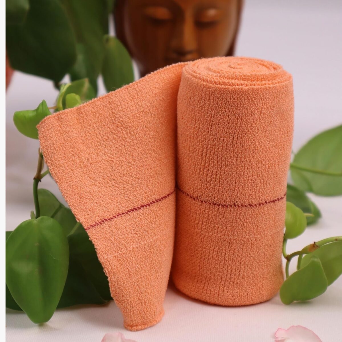 Yoga Eye Wrap, Cotton Eye Mask, Adjustable Eye Bandage for Meditation, Restorative Yoga & Sleeping, Soft and Comfortable Blindfold - Image 2