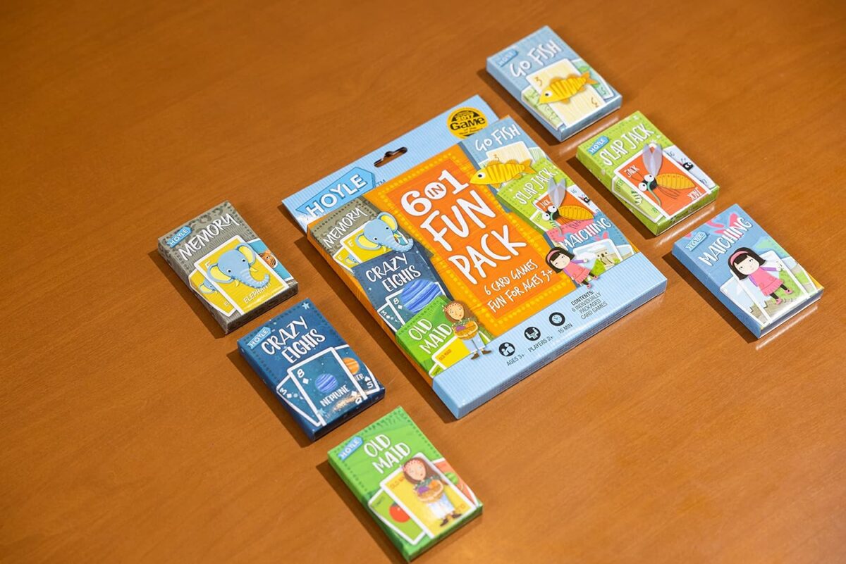 Hoyle 6 in 1 Kids Playing Cards Multi Game Pack, 6 Fun Games in 1 (Ages 3+) - Image 3