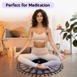 Aila Premium Meditation Cushion – Ergonomic Zafu Pillow with Buckwheat Filling – Includes Extra Washable Cover – Floor Cushion for Comfort & Posture Support – Ideal for Yoga, Mindfulness & Relaxation - Image 6